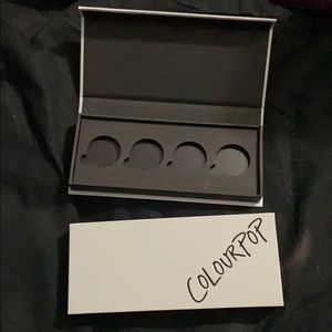 2 empty colourpop single shadow cases